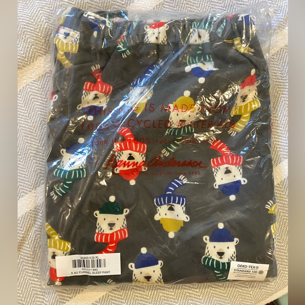 Hanna Andersson flannel PJ pants NWT